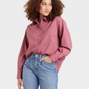 A New Day Oversized Boyfriend Button Down